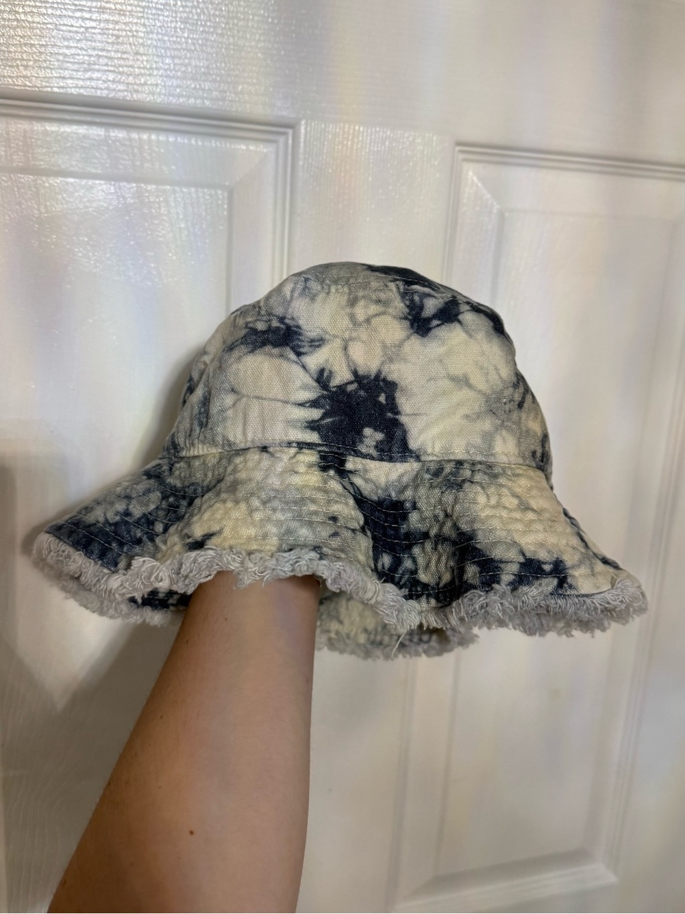 Sonoma Tie-Dye Bucket Hat - Navy & Cream